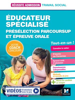 cover image of Educateur spécialisé (ES) Présélection Parcoursup & Epreuve orale--Préparation